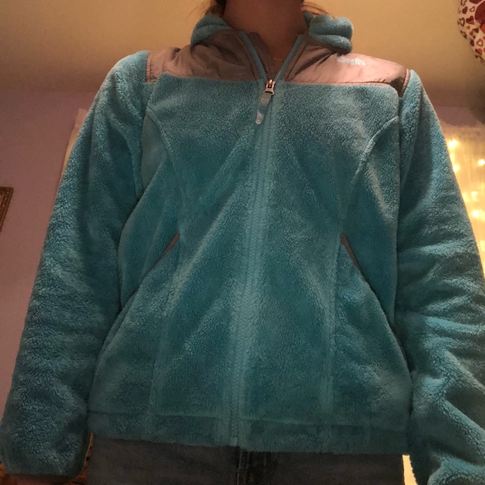 Blue North Face fleece